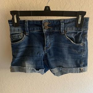 Mudd Girls Size 12 Denim Shortie Shorts